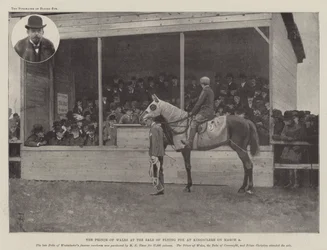 Der Prinz von Wales beim Verkauf von Flying Fox in Kingsclere am 8. März